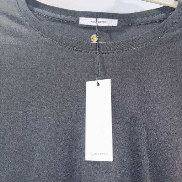 Adam Lippes 100% Pima Cotton Crewneck Tee – Black – Size Large (NWT) - Picture 8 of 14